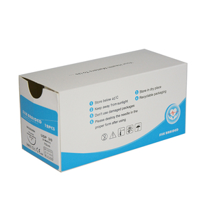 Sutures en soie non résorbables en <span class=keywords><strong>cassette</strong></span>, usage vétérinaire, bleues, tressées, certifiées CE et ISO, stériles, haute qualité - Product Image 2