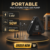 Portable Digital Electric Car Tire Inflatable Device Fast Inflation Auto Shut Off Air Compressor
