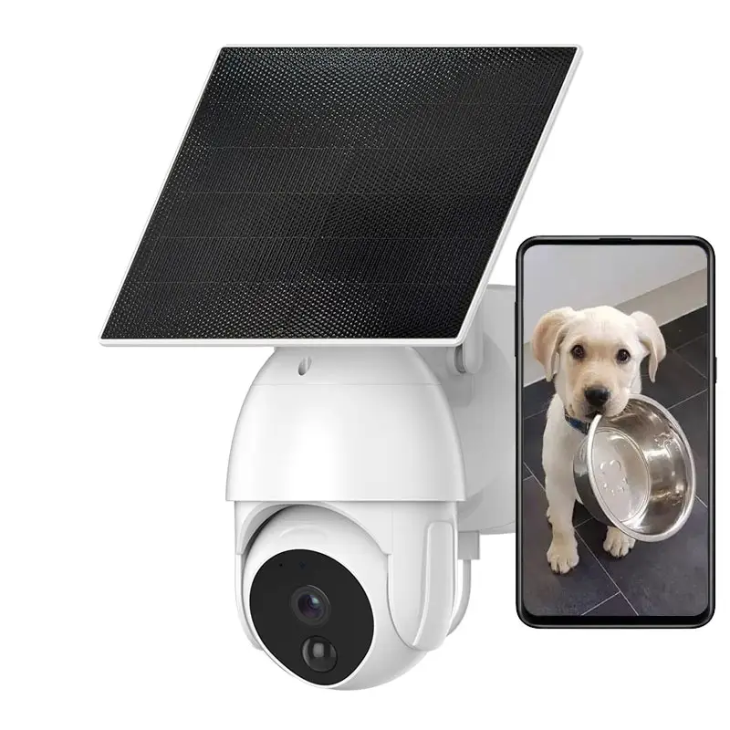 Wifi 1080P Solar Panel Battery Camera Security Outdoor Wireless PTZ CCTV IP Camera Smart Home Night Vision P2P Cloud Storage
