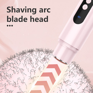 Không đau ướt & khô có thể sạc lại máy cạo râu điện cho phụ nữ phụ nữ trên khuôn mặt tóc Remover của phụ nữ Bikini tóc tông đơ - Product Image 3