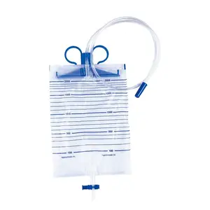 Sac d'urine 2000ml pour hommes et femmes collecte d'urine sac de drainage d'urine médical jetable