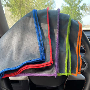 Chiffon en microfibre de <span class=keywords><strong>bambou</strong></span> et de carbone, absorbe l'eau et n'égare pas les poils. Serviette de nettoyage pour vitres de voiture - Product Image 4