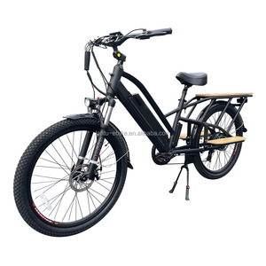 Klassieke Stijl Aluminiumlegering 2 Wielen Cargo Ebike 500W 750W Elektrische Fiets Met Lange Staart Leveren Ebike Voor Volwassenen - Product Image 4