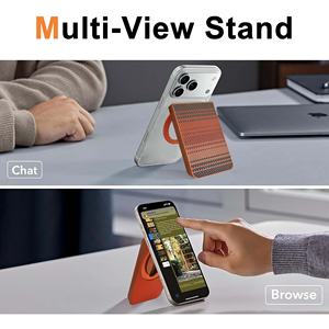 <span class=keywords><strong>Porte</strong></span>-cartes <span class=keywords><strong>rigide</strong></span> en cuir PU de <span class=keywords><strong>luxe</strong></span> avec support, personnalisable (logo, motif, couleur), pour hommes et femmes - Product Image 3