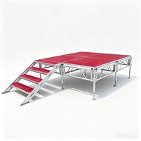 Plataforma de Escenario Portátil de Aluminio para Eventos y Conciertos, Personalizable, Fácil de Instalar, Estructura de Exhibición Móvil Cuadrada