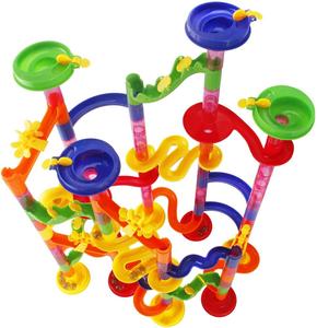 Đá cẩm thạch chạy đua Coaster Set - 105 miếng xây dựng đồ chơi khối xây dựng thiết lập, đá cẩm thạch chạy đường sắt đồ chơi - Product Image 3