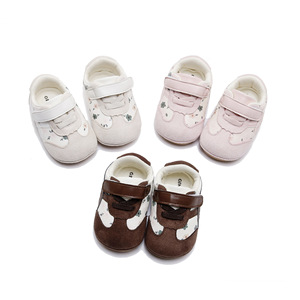 New Spring Autumn Baby Walking Shoes 0-12 Months Girls Cute Retro Soft Sole Princess Toddler Shoes Wholesale - Product Image 1