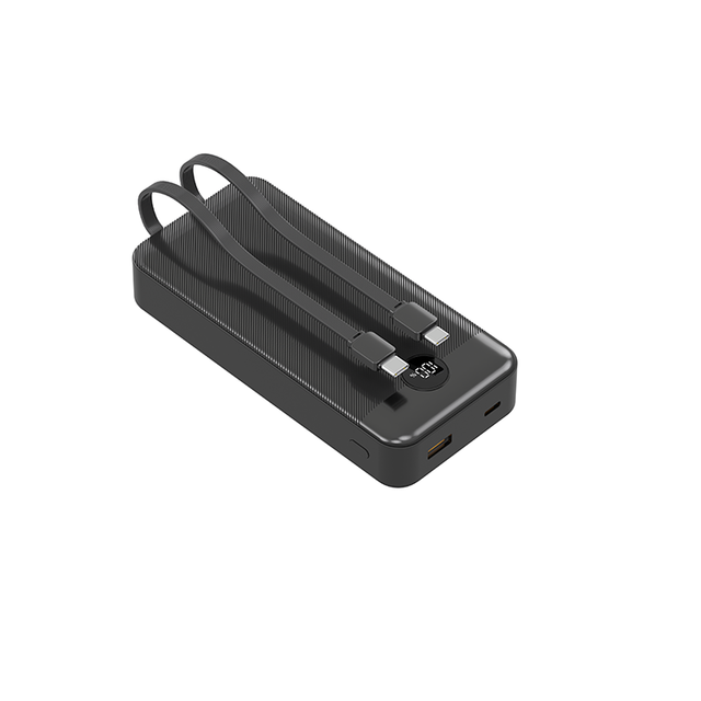 UUTEK PB190 Fast 22.5w Built-in Cable Power Banks 20000mAh Led Digital Display Portable Charger for iPhone Android Smartphones