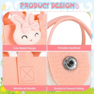 Borsa Tote in Feltro Premium Grande Capacità Riutilizzabile Ecologica Durevole Portatile Organizer per lo Stoccaggio e il Trasporto Regalo per Donne - Product Image 4