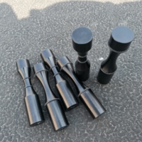 Épingles Vino de couleur noire personnalisée Présentoir pour bouteille unique Support mural pour casier à vin en métal et aluminium
