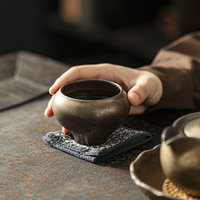 Tasse à thé en céramique émaillée Jiutian, style chinois, luxe léger, rétro, haut de gamme, pour service à thé Kung Fu