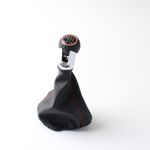 Pomo de palanca de cambios de cuero ergonómico de 5 y 6 velocidades para Golf 3 4 5 6 VW - Product Image 2