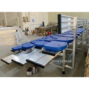 Gradas de aluminio móviles de 4 filas gradas de estadio portátiles con ruedas - Product Image 5