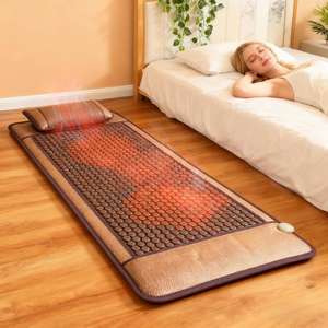 Best Verkopende Salon <span class=keywords><strong>Massage</strong></span> Ver Infrarood Verwarmingskussen Gezondheidszorg Hexagon Toermalijn Stenen Bed <span class=keywords><strong>Mat</strong></span> Thermische <span class=keywords><strong>Jade</strong></span> Matras - Product Image 5