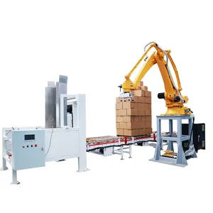 หุ่นยนต์ Palletizing เครื่องกล่องกรณีกระเป๋าหุ่นยนต์อัตโนมัติ Palletizer ระดับสูง