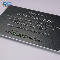 Plaque commémorative personnalisée en aluminium massif, signalétique en lettres 3D en relief, panneau de reconnaissance des donneurs