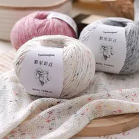 Fil de laine teinté couleur étoilée pour tricot et crochet DIY fait main, pour manteaux, pulls, écharpes, bonnets, vente en gros JC-066 Hebei