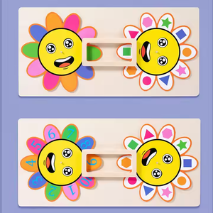 새로운 도착 나무 꽃 다채로운 디지털 퍼즐 모양 일치하는 게임 메모리 어린이 소년과 소녀를위한 교육 학습 장난감 - Product Image 2