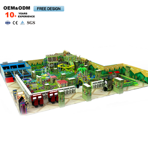 Parque Infantil Interior Personalizable para Niños, con Temática de Bosque, Piscina de Pelotas, Tobogán, Material de Espuma Suave para Escalar, Seguro para Niños - Product Image 1