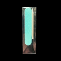 Kit de manucure professionnel à prix d'usine : mini-lime à ongles colorée en bois et bâtonnet en bois d'oranger pour l'application d'autocollants à ongles