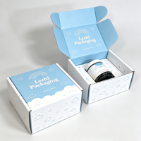 Boîte d'emballage en papier personnalisée avec logo pour gommes santé adultes, kit de suppléments de santé, boîte d'emballage de vitamines, boîte d'expédition pour envoi postal