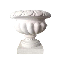 Pot de fleur GRC de haute qualité pour décor de jardin Usine directe en béton garanti Jardinière de fleurs de jardin extérieur