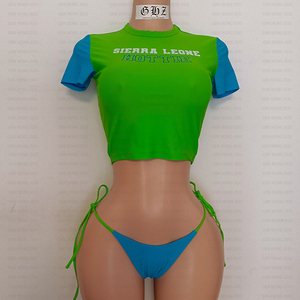Costumi da Bagno a Pois per Donne, Bikini Personalizzato con Top Corto e Gonna, Set da Spiaggia in Due Pezzi Stile Y2k - Product Image 6