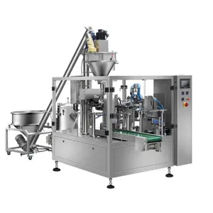 High Quality Automatic Stand Pouch Packing Machine 100g Spice Packaging Machine With Feeding Machine