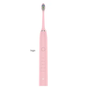 Escova de dentes elétrica inteligente sem fio, portátil, personalizada, giratória, uv, sem fio, ultrassônica, indução, carregável, eletrônica