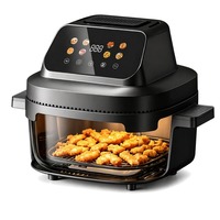 Friteuse à air multifonctionnelle classique électrique 4L 5L 6.5L 1500W avec bol en verre, facile à nettoyer, sûre et portable, garantie 1 an - Meilleures ventes