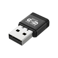 Tarjeta de Red Inalámbrica USB Mini WiFi6 AX300 Externa de Alta Calidad, Sin Controladores, para Adaptador WiFi de Escritorio, en Stock