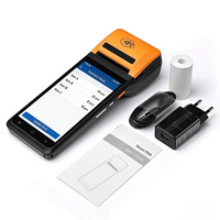Terminal de point de vente Android 13 de 5,5 pouces avec NFC, 3G, 4G, Bluetooth, WiFi pour la commande en restaurant, système mobile de vente au détail, terminal portable tout-en-un