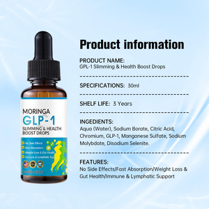 Gotas Moringa GLP-1 para Adelgazar y Mejorar la Salud, 30 ml, Líquido Oral, Pérdida de Peso, Salud Intestinal, Apoyo Inmunológico, Suplemento Natural para Adultos - Product Image 1