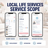 Desarrollo de Aplicaciones de Servicios Locales Personalizadas para IOS y Android con Búsqueda de Proveedores Cerca de Ti, Pago en Línea y Emparejamiento de Proveedores