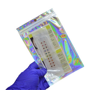 Biji telinga berlapis emas 24k tahan air, 20 buah akupunktur telinga hipoalergenik untuk menghilangkan stres, alat terapi aurikular mewah - Product Image 3