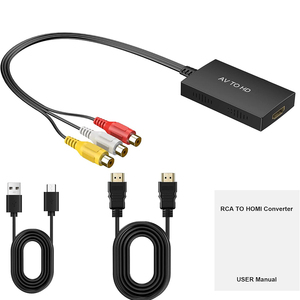 Convertidor de AV <span class=keywords><strong>a</strong></span> <span class=keywords><strong>HDMI</strong></span> 1080p, <span class=keywords><strong>Cable</strong></span> <span class=keywords><strong>Adaptador</strong></span> de RCA CVBS <span class=keywords><strong>a</strong></span> <span class=keywords><strong>HDMI</strong></span> para PS2, PS3, <span class=keywords><strong>Wii</strong></span>, N64, VHS, VCR, DVD, TV - Product Image 6