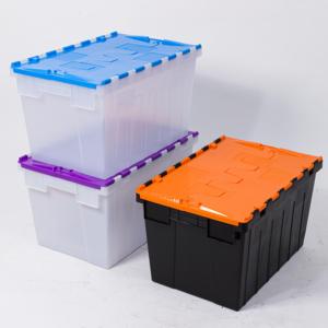 Tiện ích trong suốt gồ ghề lưu trữ container Nắp thùng nhựa lưu trữ hàng tạp hóa hộp nhiệm vụ nặng nề di chuyển Totes - Product Image 5