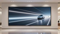 Hoog contrast LED COB paneel, gegoten aluminium behuizing, kleine pitch, hoge kleurweergave voor binnenreclame