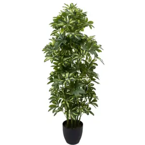 120cm1008葉人工シミュレートプラスチック植物装飾盆栽リアルなアクアティカ栗マネーツリーパチラマクロカルパ