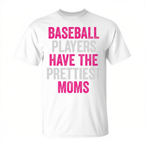 Camiseta juvenil con estampado de serigrafía de "Los jugadores de béisbol tienen las madres más bonitas", de manga corta, cuello redondo, unisex, para niños, deportes y juegos - Product Image 3