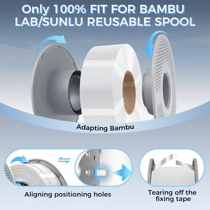 Filamento PETG Creality de 1 kg y 1,75 mm, Recarga A-b Blanco para Impresora 3D, Bobina Reutilizable de Laboratorio de 2,2 lb, Accesorio para Impresora 3D - Product Image 5