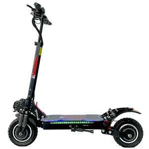 X6 PRO EU US almacén todoterreno potente Scooter Eléctrico plegable para adultos 2400W 48V 52V E Scooter con motor dual