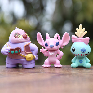 12 punti pz/set di Lilo Action Figure Anime Cartoon modello giocattoli versione carina decorazione torta bambola ornamenti - Product Image 4