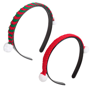 Serre-tête de Noël Hua Liyu avec pompon en fil rouge, coiffe pour femme, style frais et doux - Product Image 2