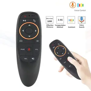 Télécommande vocale G10 Air, télécommande vocale, souris aérienne, 2,4 G sans fil, gyroscope 6 axes, microphone, apprentissage IR pour <span class=keywords><strong>PC</strong></span>, Android TV Box - Product Image 1