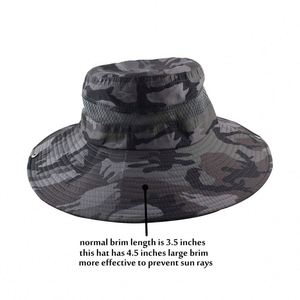 Nouveau chapeau tactique pour homme, camouflage, chapeau de pêcheur, protection solaire avec sangle de menton réglable - Product Image 3
