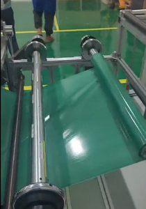 Chính xác kỹ thuật số hai mặt sợi thủy tinh vải <span class=keywords><strong>Coater</strong></span> Tự động kiểm soát căng thẳng bơm động cơ điều khiển gỗ cho prepreg lớp phủ - Product Image 4