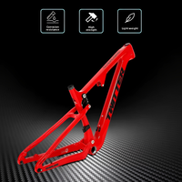 Cuadro de Bicicleta de Montaña de Fibra de Carbono con Suspensión Completa, para XC, Todoterreno y Descenso
