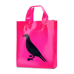 Poly High Quality Custom Shopping Carry Packaging <b>Packing</b> <b>Bag</b> Soft Loop Handle Plastic <b>Bags</b> - Product Image 1