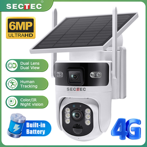 Sectec 4G 3K 6MP ống kính kép xem kép năng lượng mặt trời Máy ảnh PIR Mạng năng lượng mặt trời Pin PTZ <span class=keywords><strong>camera</strong></span> an ninh máy ảnh UBOX ứng dụng - Product Image 2